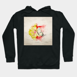 Butterfly and Flower Flew By! Hoodie